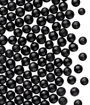 Cukrové perly černé 4 mm, 1,2 kg