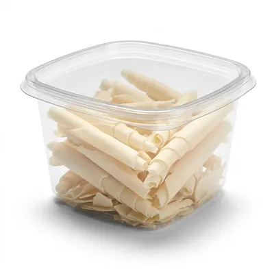 Čokoládové hobliny dlouhé bílé 2,5 kg