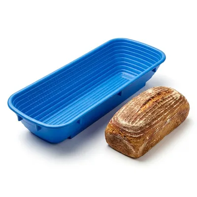 Ošatka na kynutí chleba obdélníková modrá 40x14 cm, 1500 g