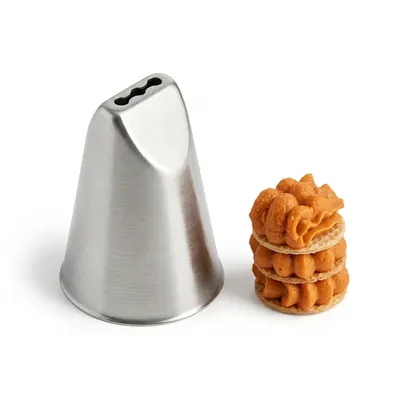 Zdobící špička nerez speciál, průměr 3,5 cm, výška 4,5 cm