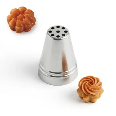 Zdobící špička nerez speciál, průměr 3 cm, výška 4 cm, 1 ks