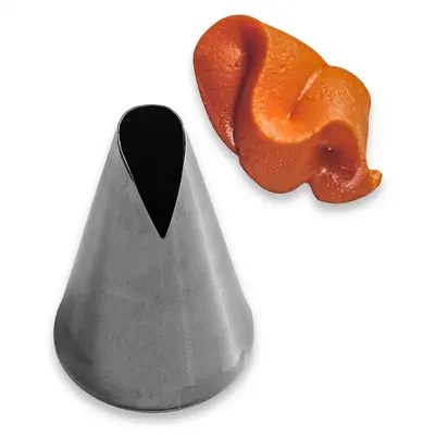 Zdobící špička nerez speciál průměr 3 cm, výška 4,5 cm
