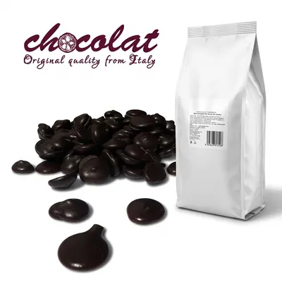 Hořká čokoláda 73% v peckách na pečení 1 kg