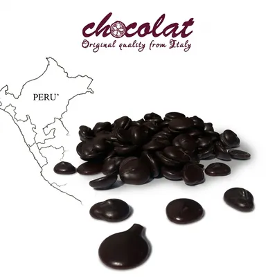 Hořká čokoláda 73% Single Origin Peru v peckách 1 kg