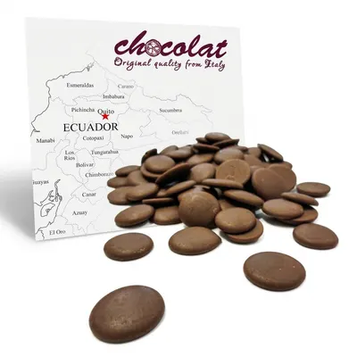 Mléčná čokoláda 32% Single Origin Ecuador, pecky, 1 kg