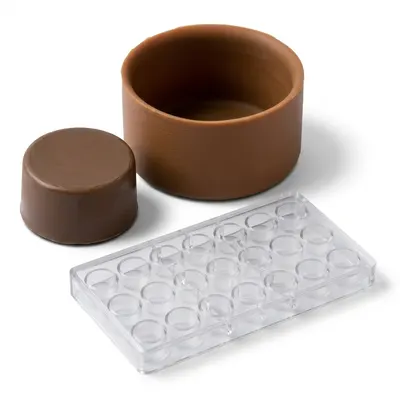 Forma na pralinky kalíšek 9 g, 3x8 dutin, polykarbonát