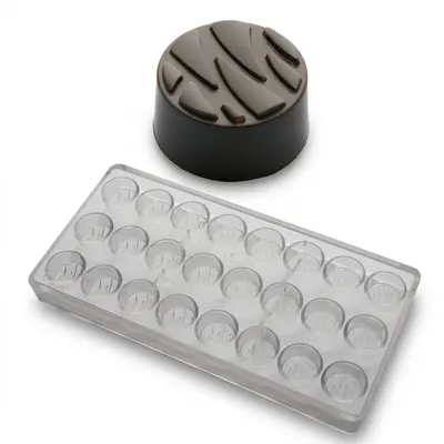 Forma na pralinky reliéf 9 g, 3x8 dutin, polykarbonát