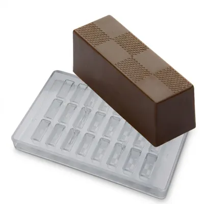 Forma na pralinky šachovnice 9 g, 3x8 dutin, polykarbonát