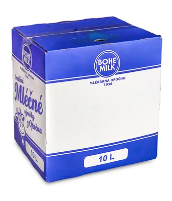 Mléko plnotučné 3,5% bag in box 10 l/bag in box
