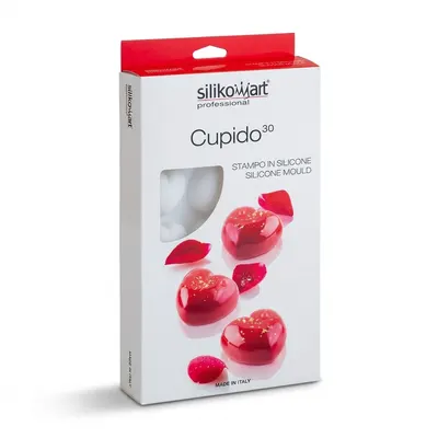 Silikonová forma na dezerty srdce 15x30 ml