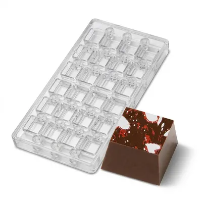 Forma na pralinky magnetická čtverec 9 g, 4x6 dutin