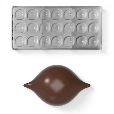 Forma na pralinky polykarbonátová bonbón 7,5 g, 3x7 tvarů