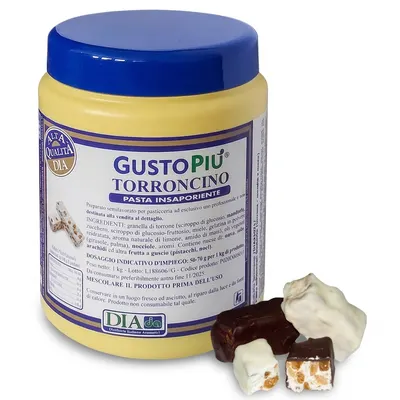 Ochucovací pasta torrone mandle v medu GustoPiú 1 kg