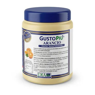 Ochucovací pasta pomeranč GustoPiú 1 kg