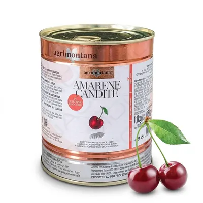 Třešně Amarene celé kandované v sirupu 1,1 kg