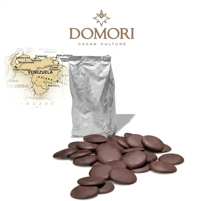 Hořká čokoláda Domori Sur del Lago Venezuela 72 % pecky 1 kg