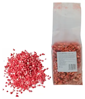 Jahody sušené mrazem, kostky 10 mm, 100 g