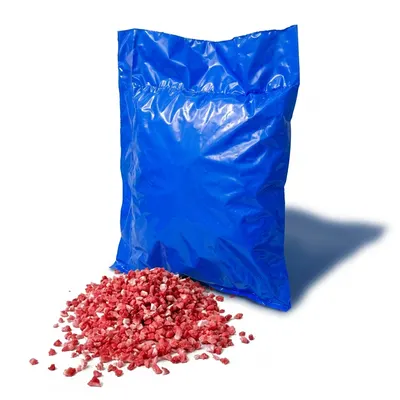 Jahody sušené mrazem, kostky 10 mm, 1 kg