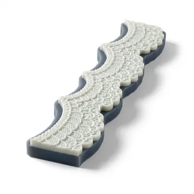 Silikonová forma na krajku volánek, 29,4x3,7 cm, v. 0,4 cm