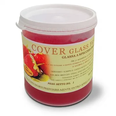 Potahovací lesklý gel Cover Glass jahodový 1 kg