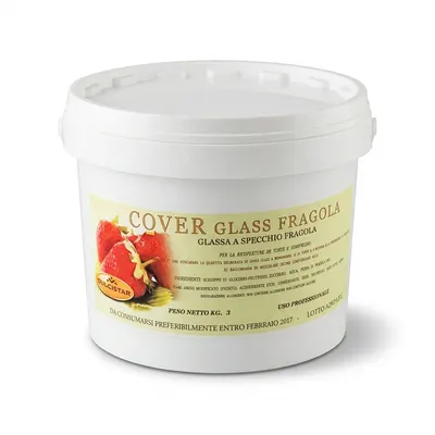 Potahovací lesklý gel Cover Glass jahodový 3 kg