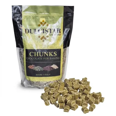Čokoládové kousky Chunks pistáciové na pečení 2 kg