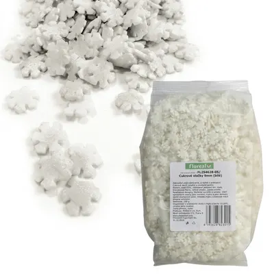 Cukrové vločky 9 mm bílé 500 g