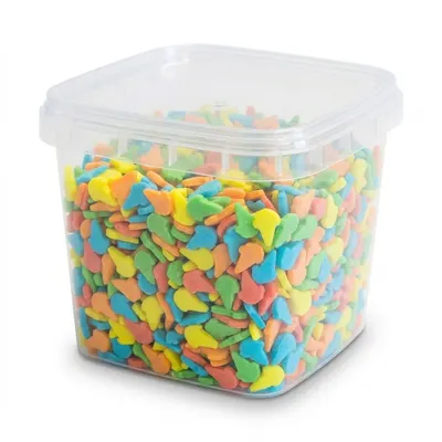 Cukrové krystalky s čokoládou kobaltově zelené 1 kg