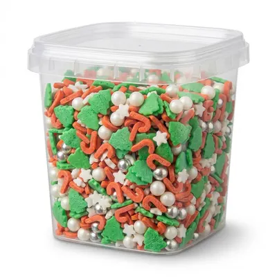 Cukrový mix stromečky, kuličky a hvězdičky 5 kg