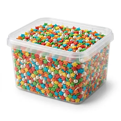 Cukrový mix barevný hvězdičky a kuličky 1 kg