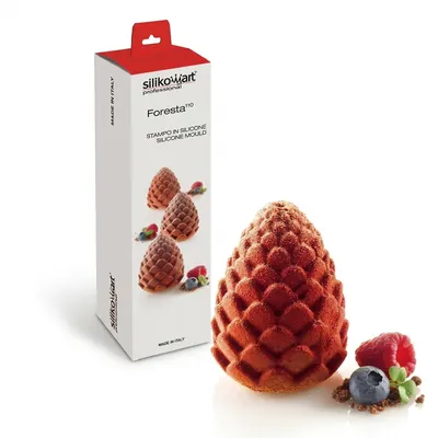 Silikonová forma 3D šišky, 2dílná sada, 5x110 ml