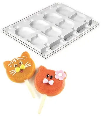 Silikonová forma na nanuky Cat-ic kočky, 8 ks, 8x95 ml