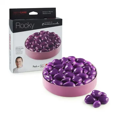 Silikonová forma Rocky 3D oblázky, 1050 ml, prům. 18 cm