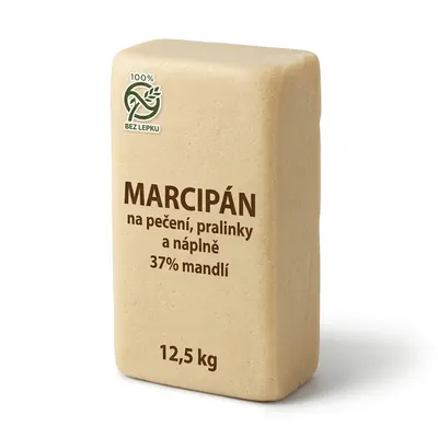 Marcipán na pečení, pralinky a náplně 37% mandlí 12,5 kg