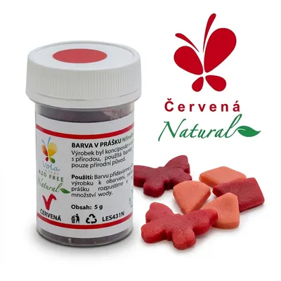 Barva v prášku Natural Line přírodní (červená) 5 g/kelímek