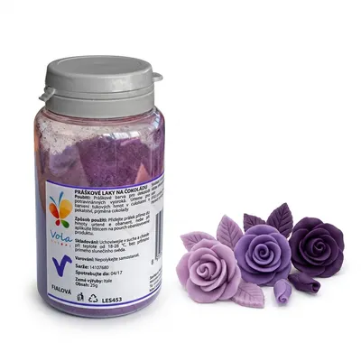 Fialová prášková barva tukorozpustná do čokolády 25 g