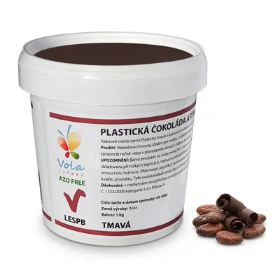 Plastická čokoláda tmavá k modelování 1 kg