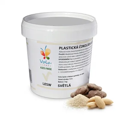 Plastická čokoláda bílá k modelování 1 kg
