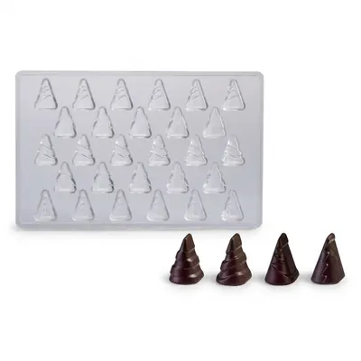 Forma na pralinky polykarbonátová stromek 7 g, 5x6 tvarů