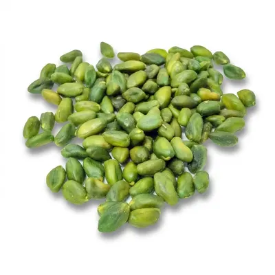 Pistáciové oříšky blanšírované, celé zelené, 1 kg
