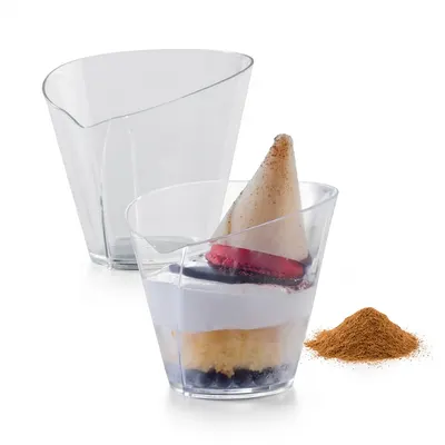 Pohárek na dezerty Waffle s vroubkem 70 ml, 100 ks