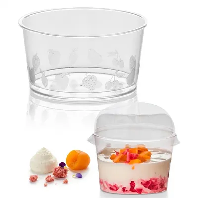Průhledný pohárek na dezerty Rotonda 250 ml, 50 ks