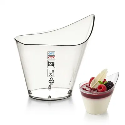Pohárek na dezerty kapka 200 ml, 50 ks
