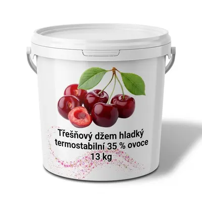 Třešňový džem hladký termostabilní 35 % ovoce 13 kg
