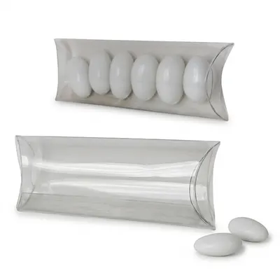 Plastové pouzdro na svatební mandle 100x48 mm, 10 ks