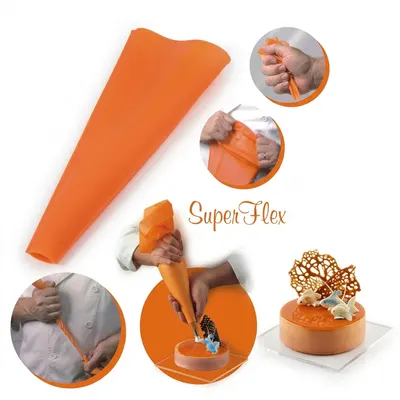 Trezírovací sáček silikonový oranžový 45 cm