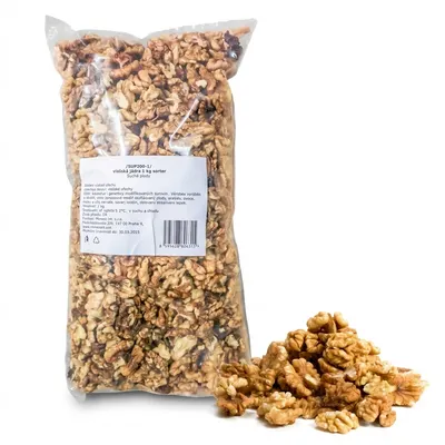 Vlašské ořechy čištěná jádra 1 kg
