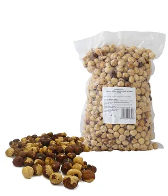 Lískové oříšky blanšírované pražené celé 13/11 mm, 1 kg