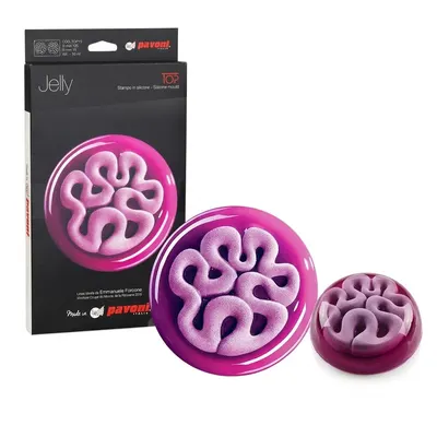 Silikonová forma Jelly 3D vlnovka, 2x90 ml, průměr 13,5 cm