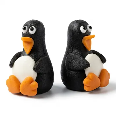 Marcipánová figurka tučňák 5,5 x 3,5 cm, 45 g
